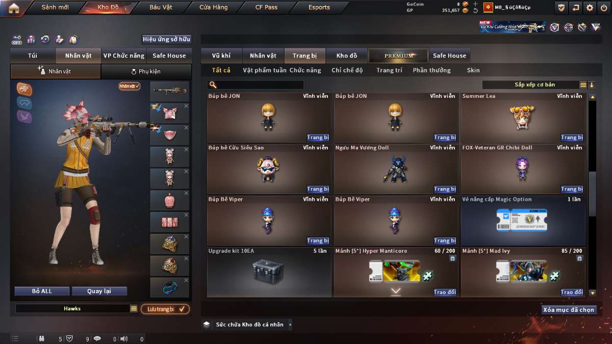shop acc cf uy tin gia re